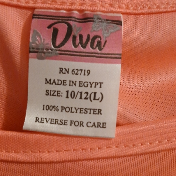 Diva Coral Clothing Label - Picture 3 of 4